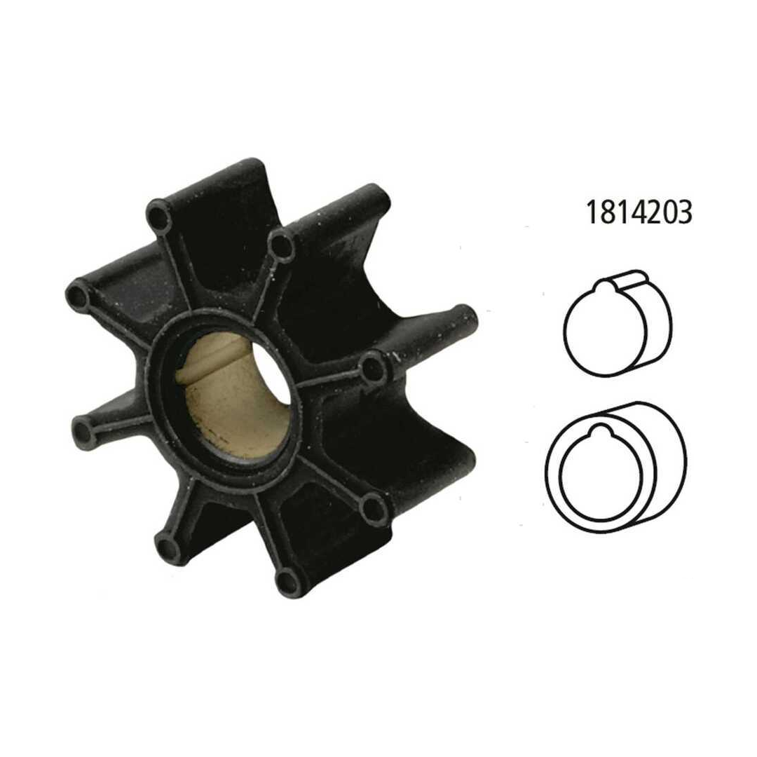 Girante in gomma di ricambio per pompa acqua motori fuoribordo Selva 2 tempi e 4 tempi.