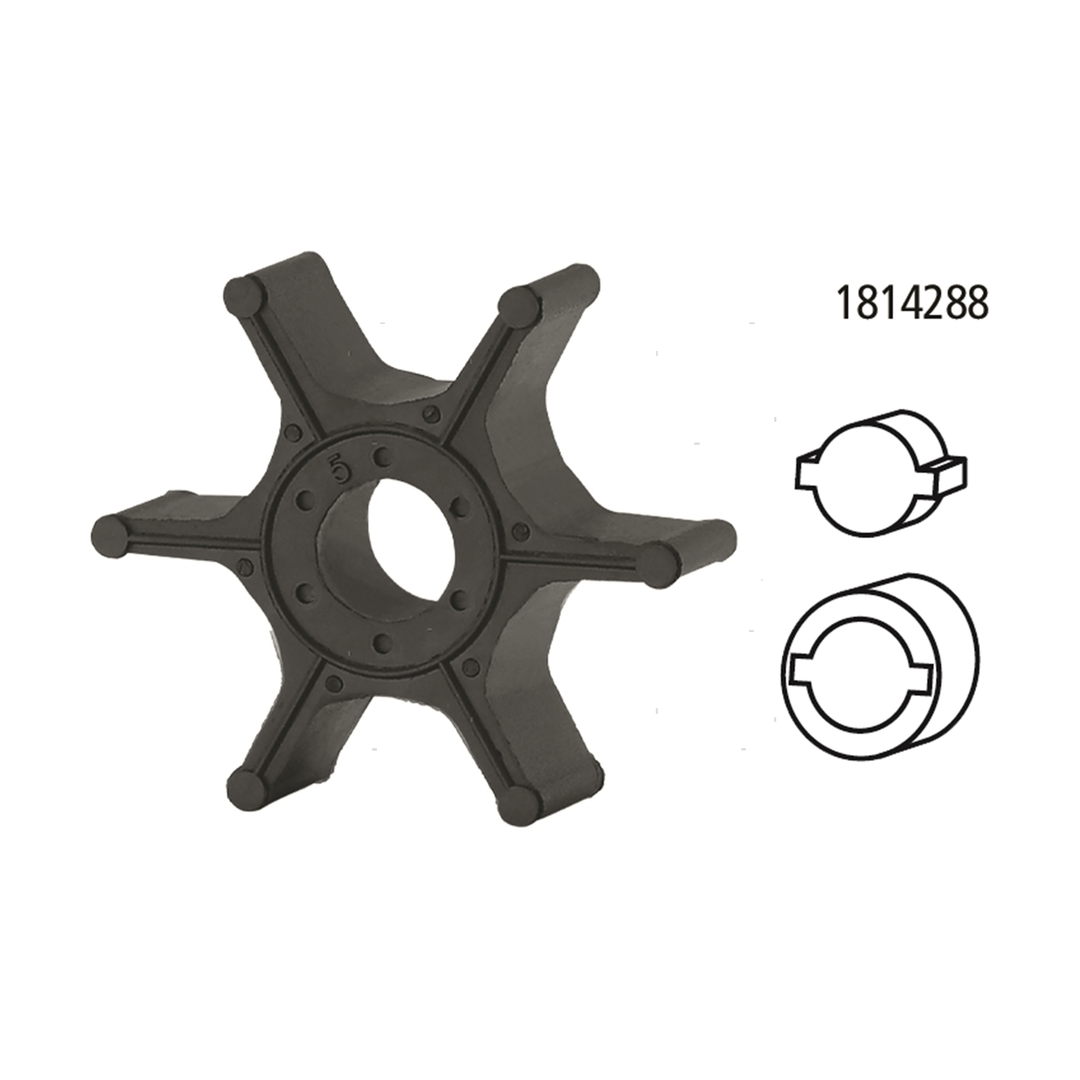Girante in gomma di raffreddamento compatibile per motori fuoribordo Suzuki DT e DF. 1