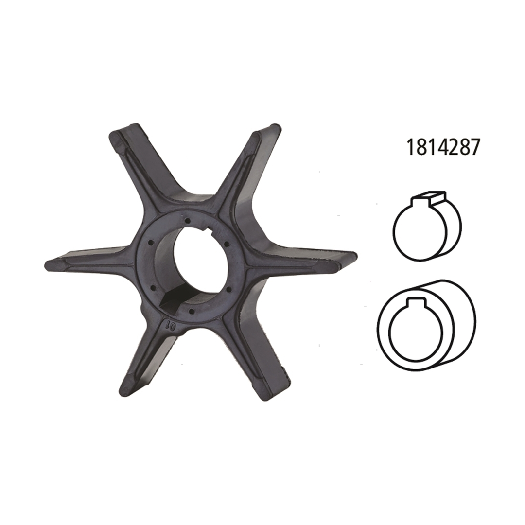 Girante in gomma di raffreddamento compatibile per motori fuoribordo Suzuki DT e DF. 4