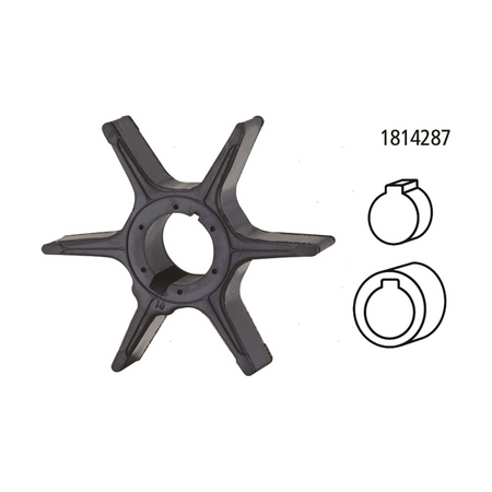 Girante in gomma di raffreddamento compatibile per motori fuoribordo Suzuki DT e DF. 4