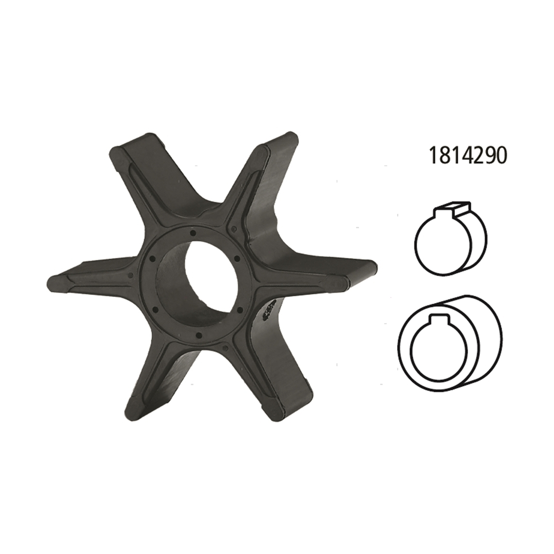 Girante in gomma di raffreddamento compatibile per motori fuoribordo Suzuki DT e DF. 7