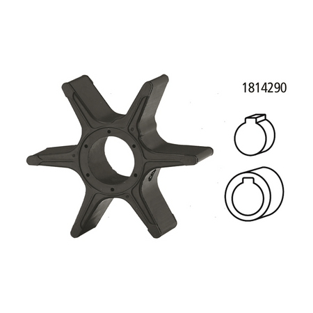 Girante in gomma di raffreddamento compatibile per motori fuoribordo Suzuki DT e DF. 7