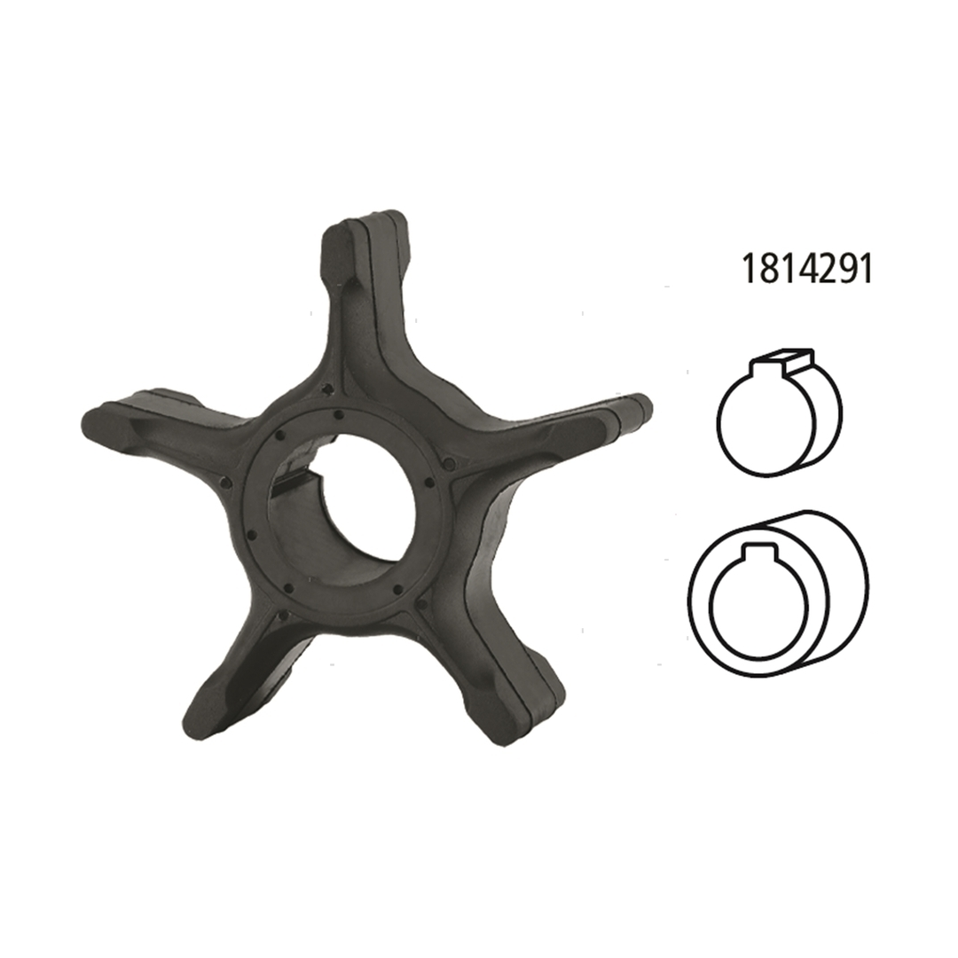 Girante in gomma di raffreddamento compatibile per motori fuoribordo Suzuki DT e DF. 8