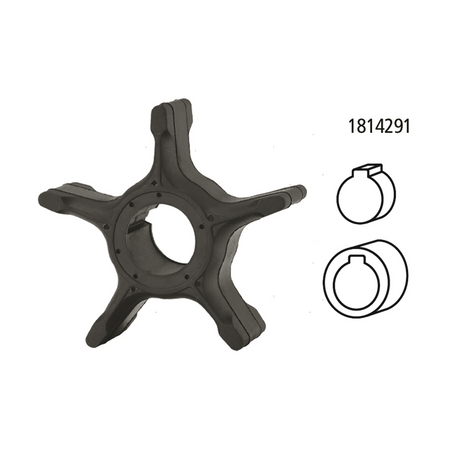 Girante in gomma di raffreddamento compatibile per motori fuoribordo Suzuki DT e DF. 8