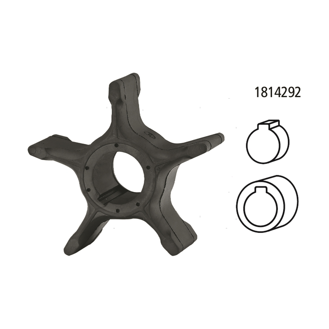 Girante in gomma di raffreddamento compatibile per motori fuoribordo Suzuki DT e DF. 9