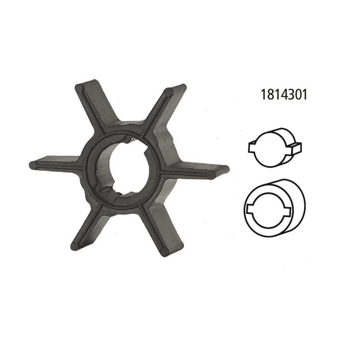Girante di raffreddamento compatibile per motori fuoribordo Tohatsu 2 tempi e 4 tempi e motori TLDI.