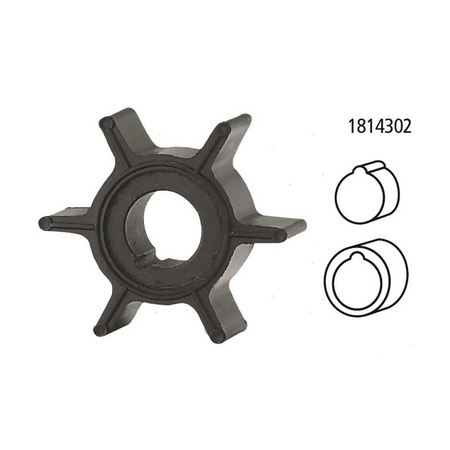 Girante di raffreddamento compatibile per motori fuoribordo Tohatsu 2 tempi e 4 tempi e motori TLDI.