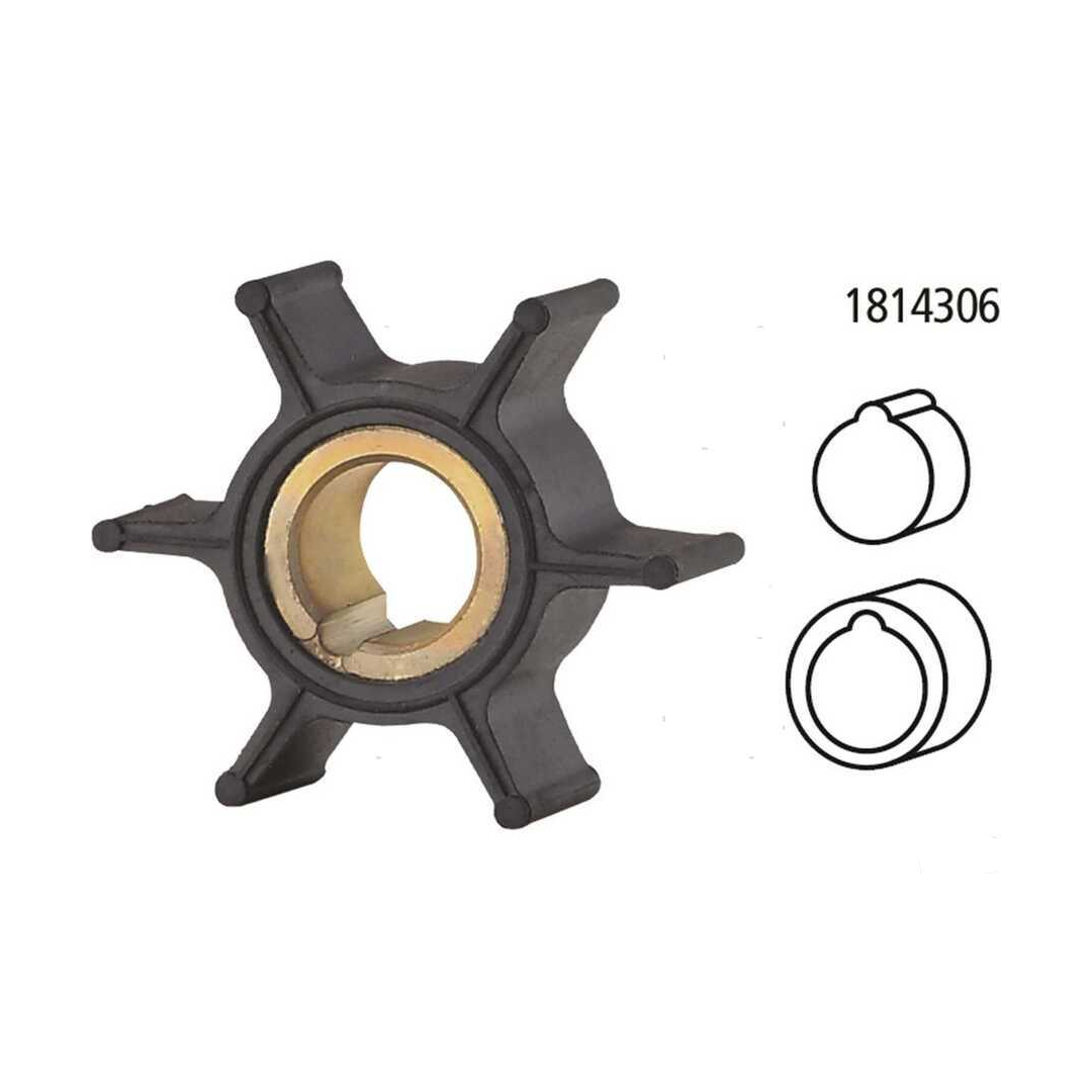 Girante di raffreddamento compatibile per motori fuoribordo Tohatsu 2 tempi e 4 tempi e motori TLDI.