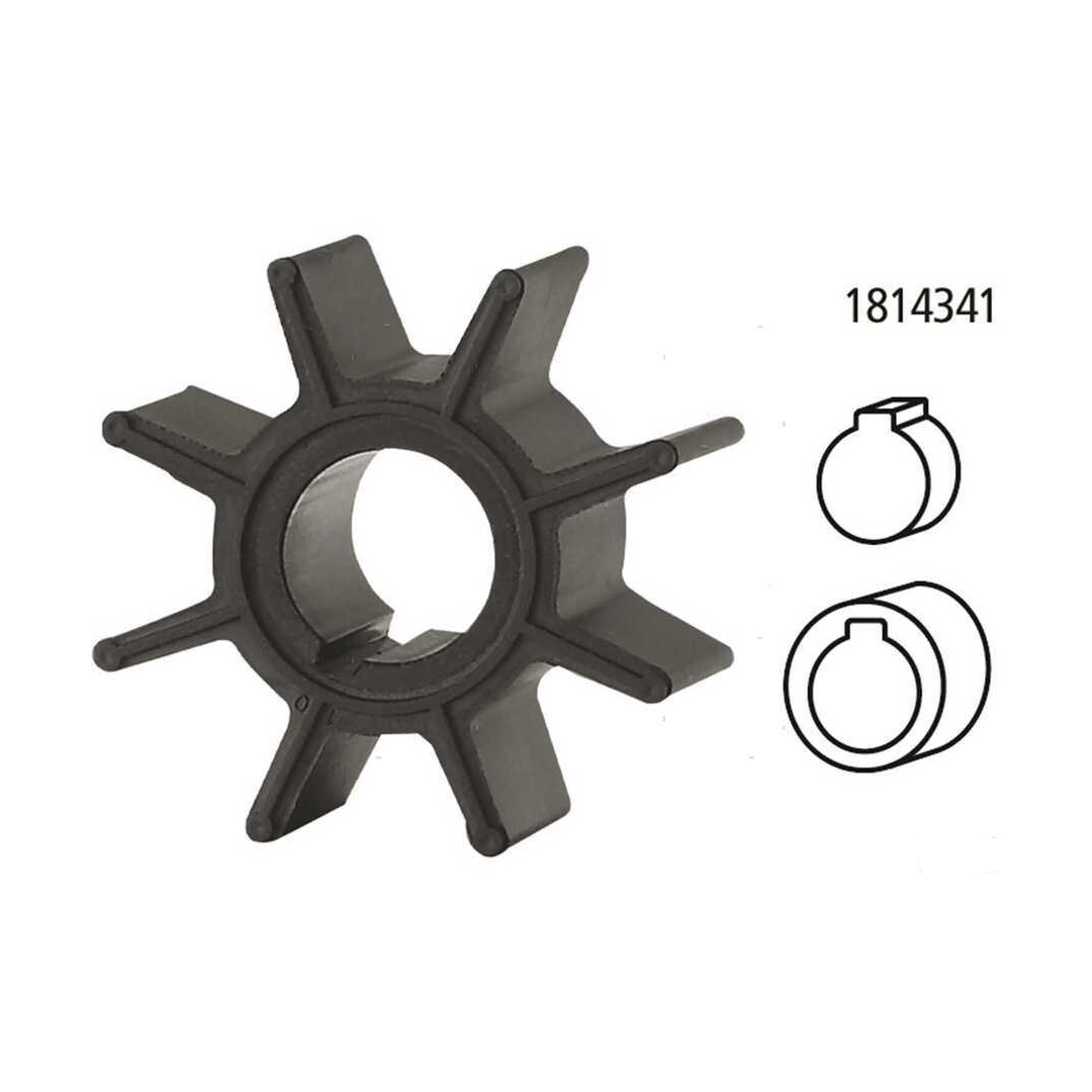 Girante di raffreddamento compatibile per motori fuoribordo Tohatsu 2 tempi e 4 tempi e motori TLDI.