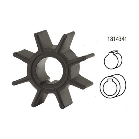 Girante di raffreddamento compatibile per motori fuoribordo Tohatsu 2 tempi e 4 tempi e motori TLDI.