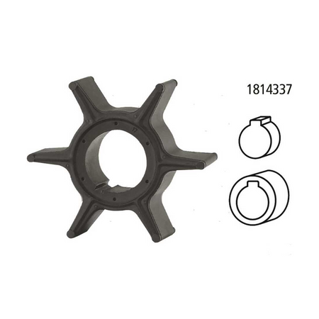 Girante di raffreddamento compatibile per motori fuoribordo Tohatsu 2 tempi e 4 tempi e motori TLDI.