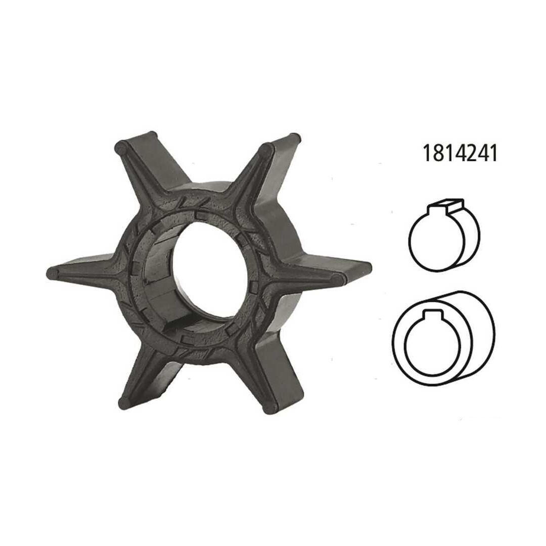 Girante di raffreddamento pompa acqua compatibile per motori fuoribordo Yamaha 2 tempi e 4 tempi.
