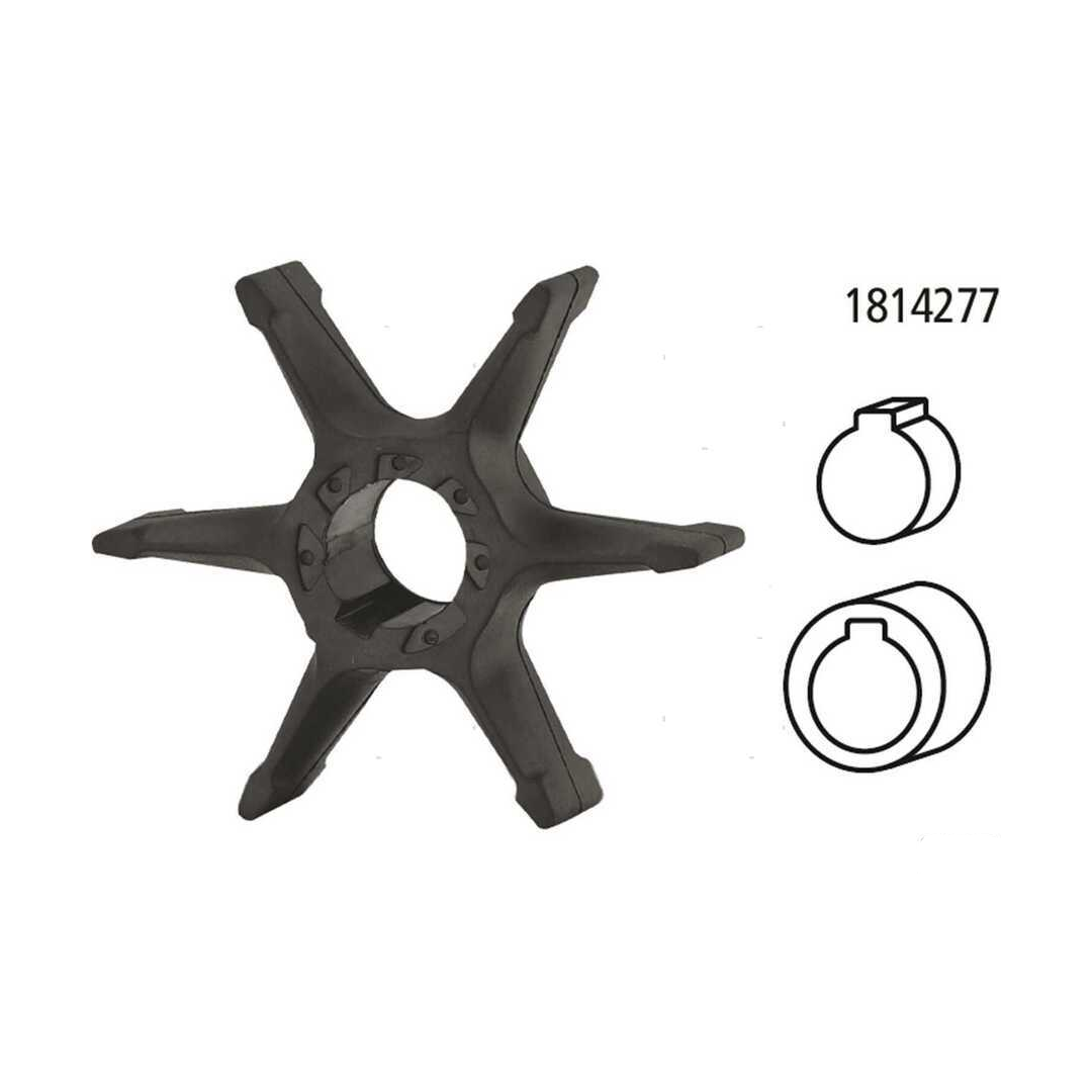 Girante di raffreddamento pompa acqua compatibile per motori fuoribordo Yamaha 2 tempi e 4 tempi.
