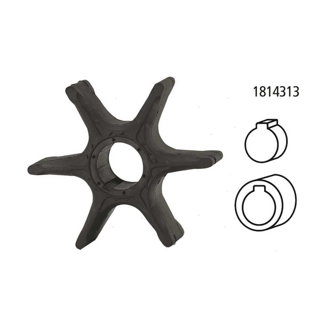 Girante di raffreddamento pompa acqua compatibile per motori fuoribordo Yamaha 2 tempi e 4 tempi.