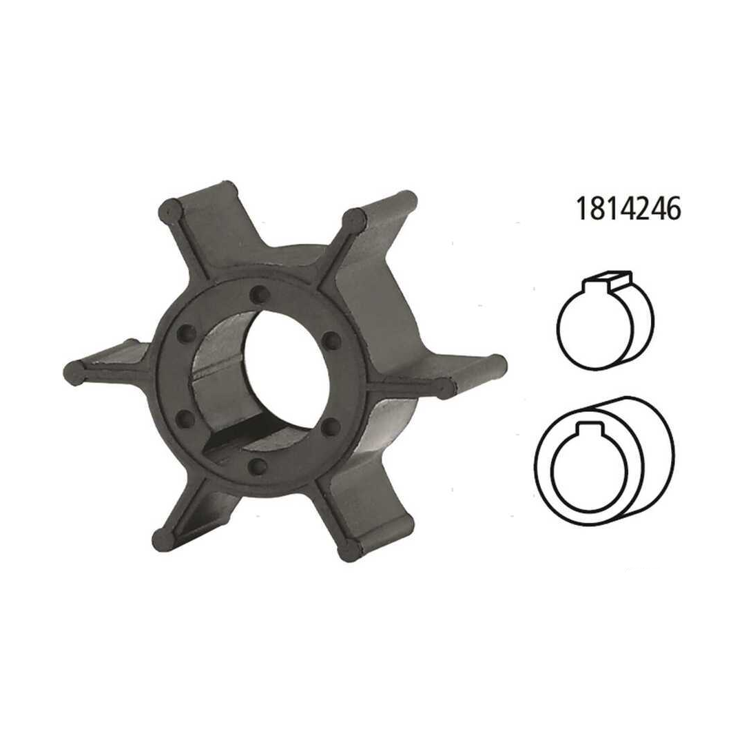 Girante di raffreddamento pompa acqua compatibile per motori fuoribordo Yamaha 2 tempi e 4 tempi.
