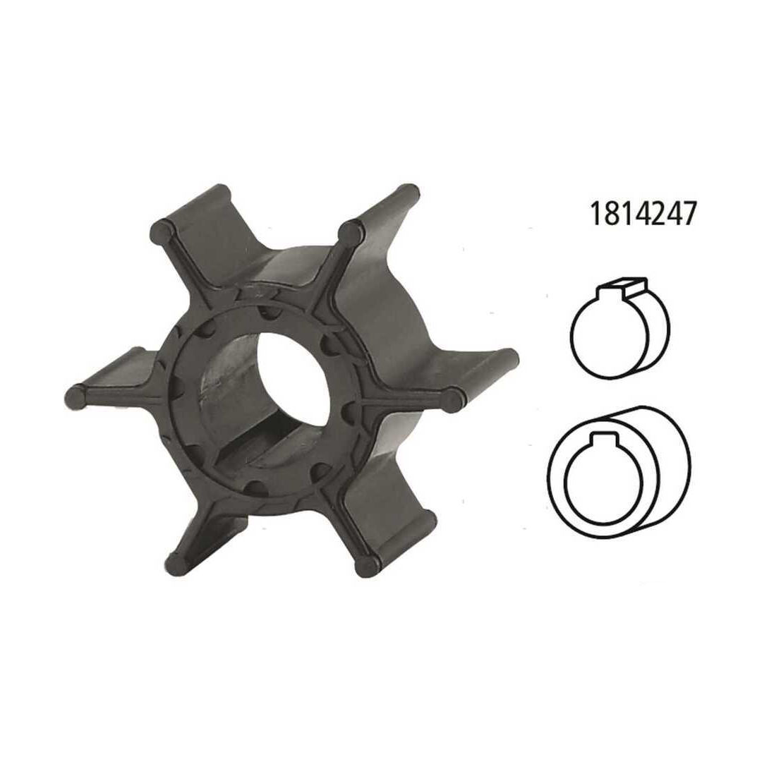 Girante di raffreddamento pompa acqua compatibile per motori fuoribordo Yamaha 2 tempi e 4 tempi.