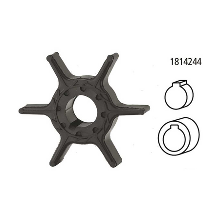 Girante di raffreddamento pompa acqua compatibile per motori fuoribordo Yamaha 2 tempi e 4 tempi.