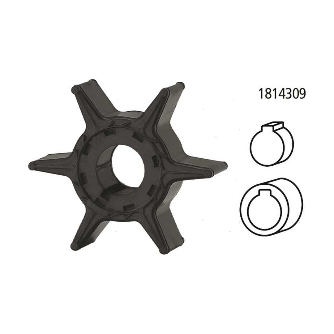 Girante di raffreddamento pompa acqua compatibile per motori fuoribordo Yamaha 2 tempi e 4 tempi.