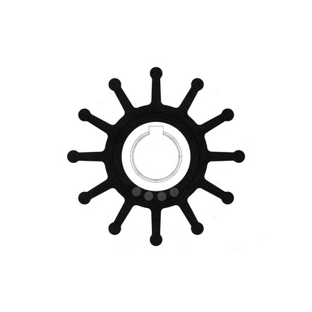 Girante originale SPX Johnson Pump di raffreddamento per motori marini Volvo Penta benzina ed entrofuoribordo serie AQ.