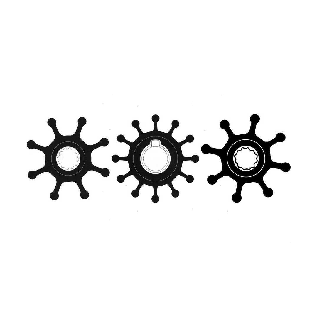 Girante originale SPX Johnson Pump di raffreddamento per motori marini Volvo Penta diesel.