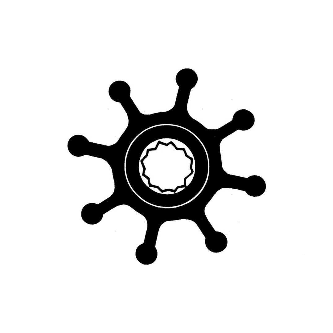 Girante originale SPX Johnson Pump di raffreddamento per motori marini Volvo Penta diesel.