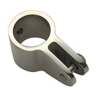 Giunto a T professionale in acciaio inox AISI 316 lucidato a specchio per il collegamento perpendicolare di tubi per capottine e tendalini.
