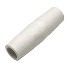 Giunto a manicotto in plastica nera per il collegamento lineare di tubi per capottine e tendalini nautici, disponibile per diametri 20mm e 22mm.