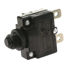 Interruttore magnetotermico a pulsante reinseribile per quadri elettrici nautici, disponibile da 5A a 30A.