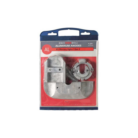 Kit completo anodi sacrificali in alluminio per piede poppiero Mercruiser Alpha One Gen 2.