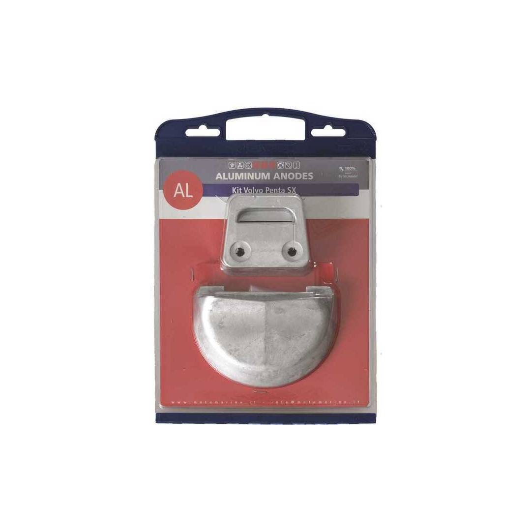 Kit anodi sacrificali in alluminio per piede poppiero Volvo Penta SX.