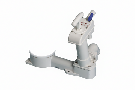 Kit pompa di ricambio completa per WC nautico manuale con basamento a 4 bulloni, interasse 95mm e tecnologia Ocean.