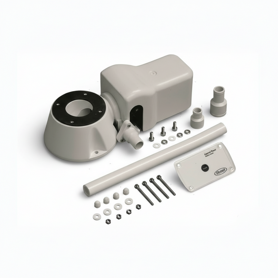 Kit di trasformazione da WC manuale a elettrico 12V, compatibile con Jabsco, TMC, Johnson e altri marchi con attacco a 4 fori.