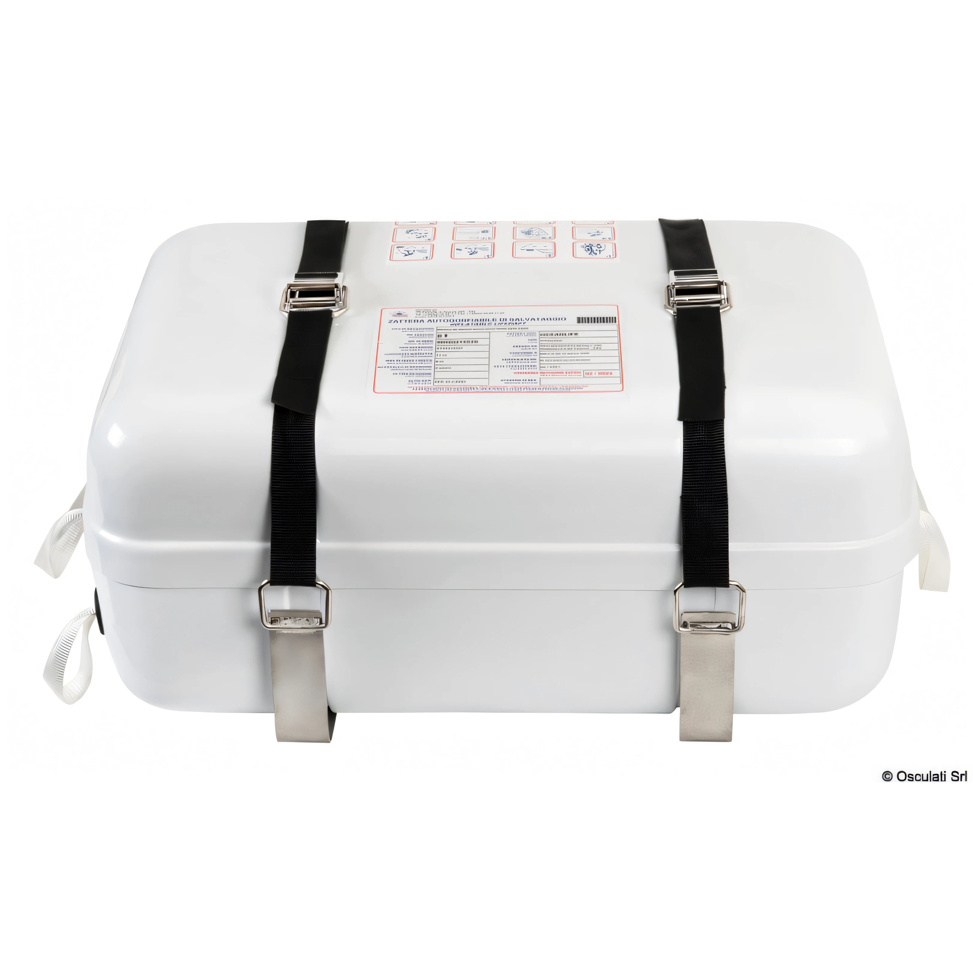 Supporto a L in inox 316 del kit porta zattera Osculati
