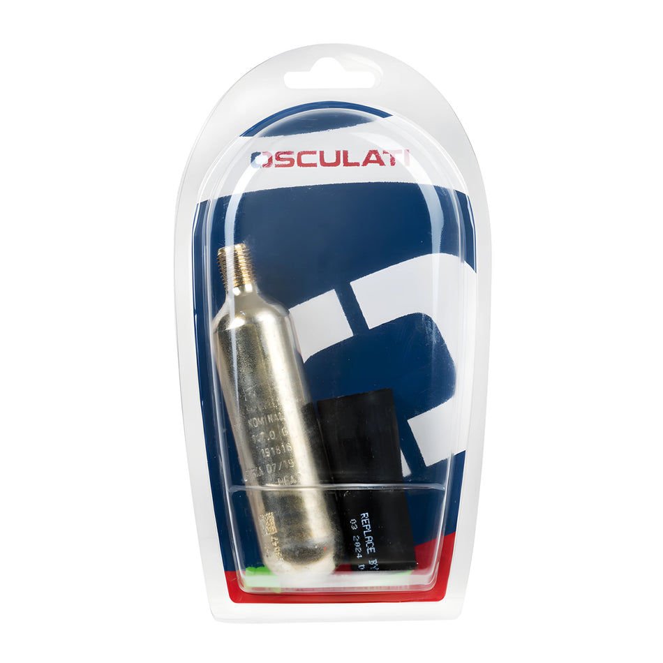 Service kit nautico di ricarica per salvagente autogonfiabile da 275 N e sistemi MOB, include bombola CO2 da 60g e attuatore UML-5.