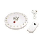 Luce LED circolare con attacco magnetico per tendalini barca e campeggio, luce calda con telecomando.