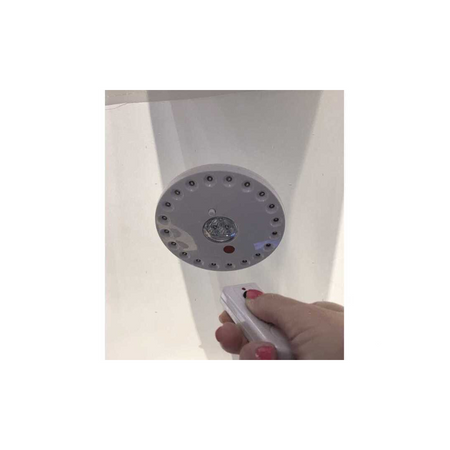 Luce LED circolare con attacco magnetico per tendalini barca e campeggio, luce calda con telecomando.