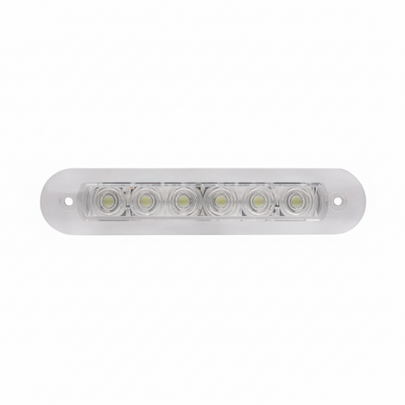 Plafoniera strip LED rettangolare a incasso, impermeabile IP67, luce bianco naturale per barca e ambienti esterni.