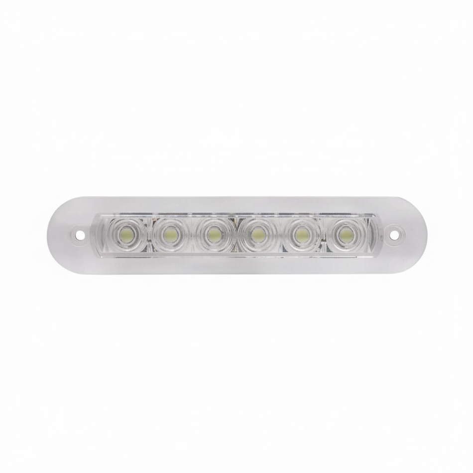 Plafoniera strip LED rettangolare a incasso, impermeabile IP67, luce bianco naturale per barca e ambienti esterni.