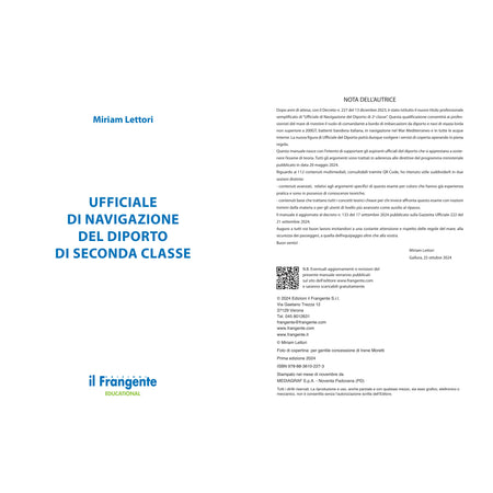 Ufficiale di navigazione del diporto di seconda classe – pagina interna 1 dall'estratto dell'editore