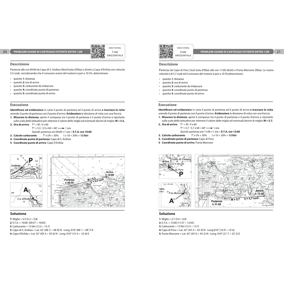Esame di carteggio patente nautica entro 12 miglia dalla costa. Con espansione online – pagina interna 2 dall'estratto dell'editore