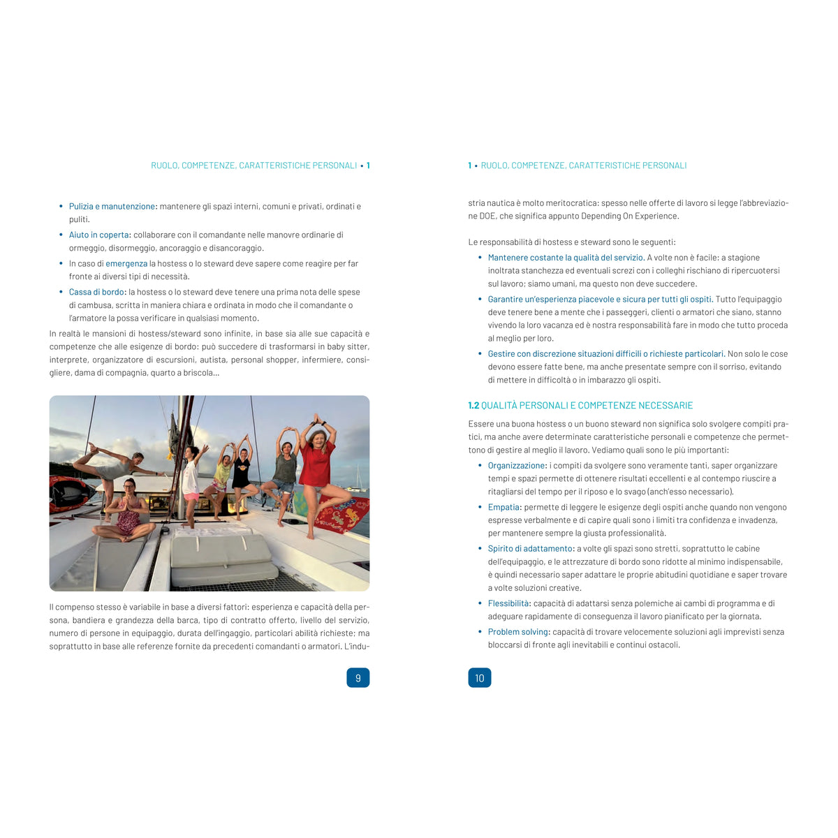HOSTESS E STEWARD a bordo di barche a vela e a motore – pagina interna 4 dall'estratto dell'editore
