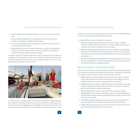 HOSTESS E STEWARD a bordo di barche a vela e a motore – pagina interna 4 dall'estratto dell'editore