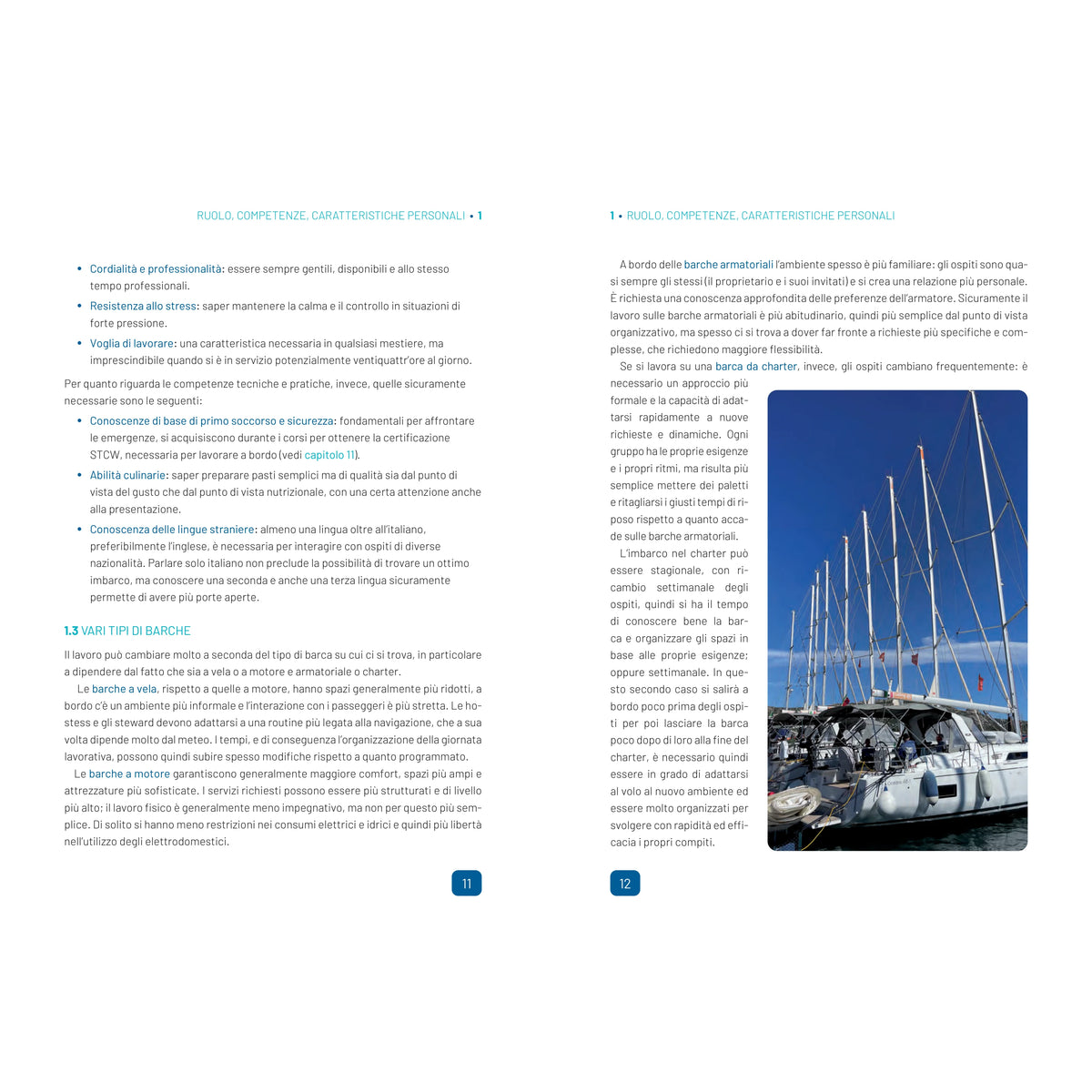 HOSTESS E STEWARD a bordo di barche a vela e a motore – pagina interna 5 dall'estratto dell'editore