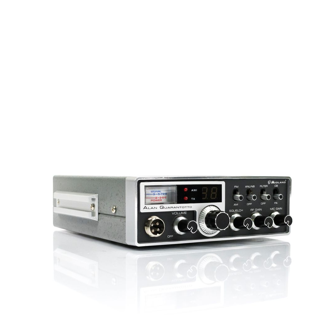 Ricetrasmettitore CB Midland Alan Quarantotto, il baracchino storico per camion e camper.