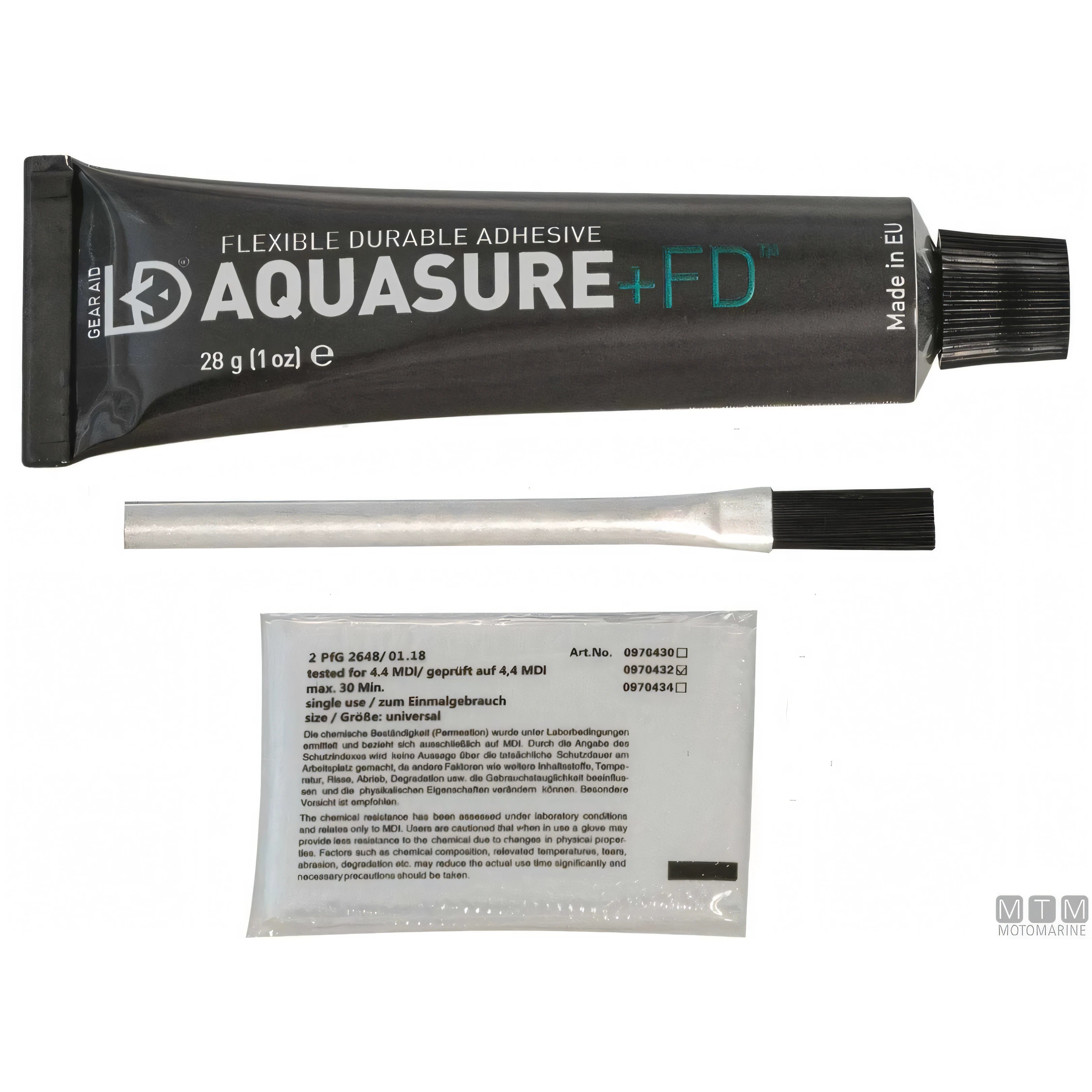 Tubetto nero da 28 g di adesivo sigillante in gomma poliuretanica Gear Aid Aquasure+FD