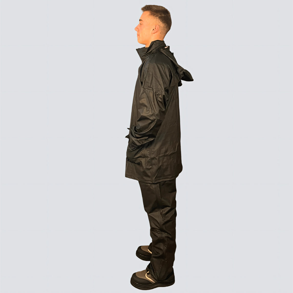OCEAN® Weather Comfort, completo antipioggia giacca e pantaloni, colore nero