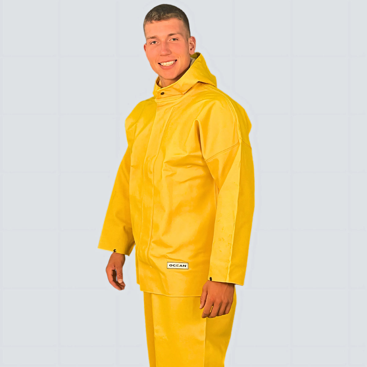 OCEAN® Weather Heavy, giacca antipioggia in PVC 700 g/m², colore giallo