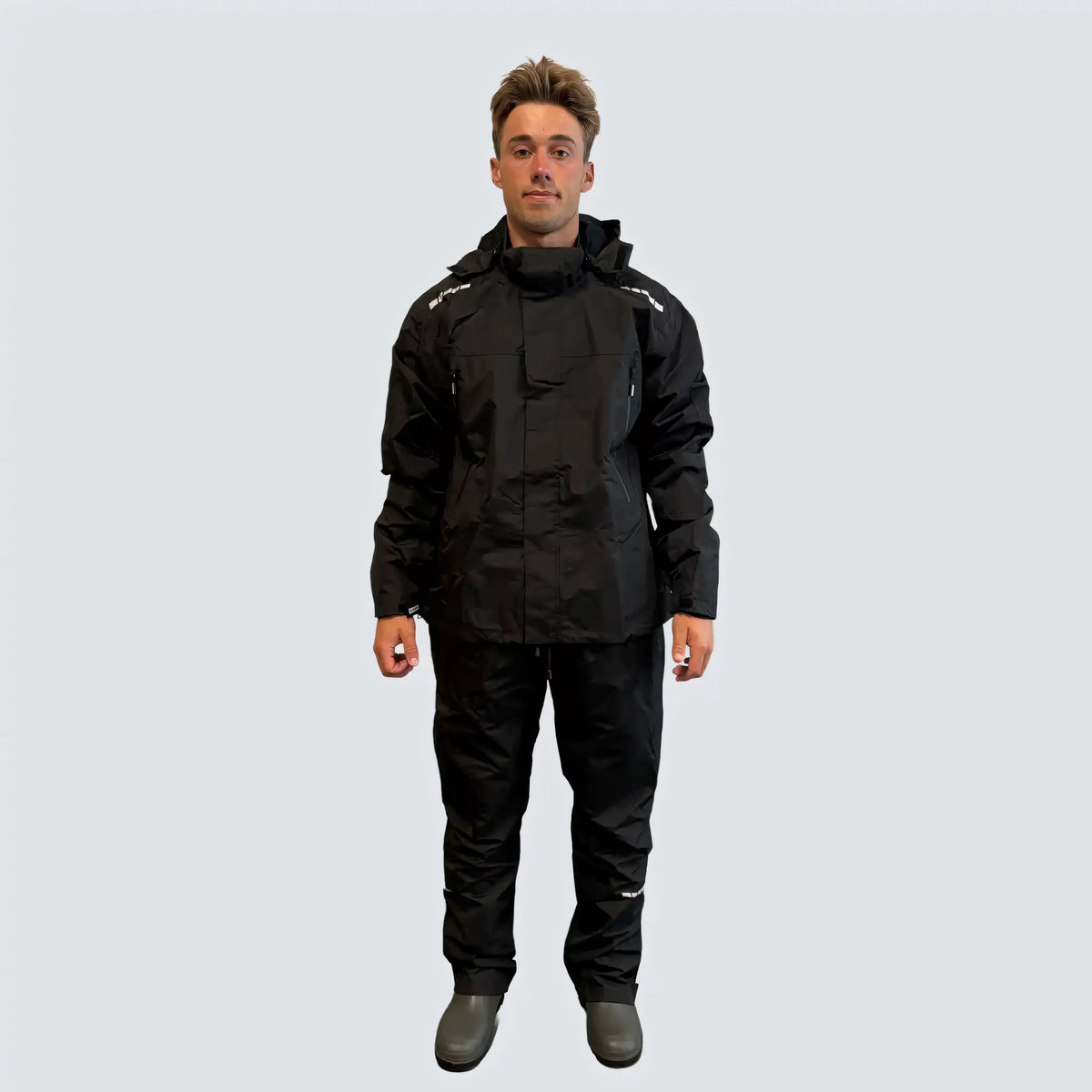 OCEAN® Outdoor High Performance, giacca impermeabile in poliestere riciclato con membrana TPU, colore nero