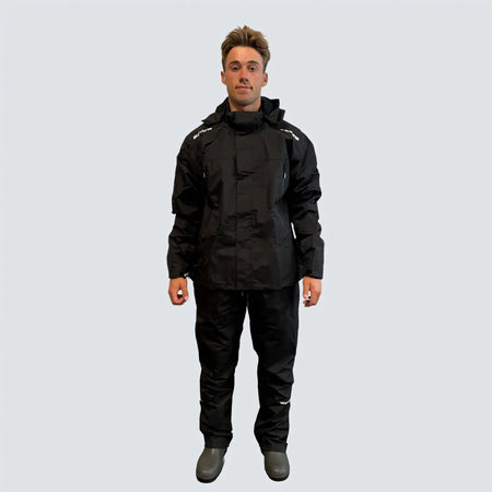 OCEAN® Outdoor High Performance, giacca impermeabile in poliestere riciclato con membrana TPU, colore nero