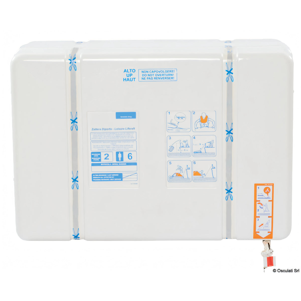 Zattera di salvataggio Osculati Oceanlife III contenitore rigido ABS